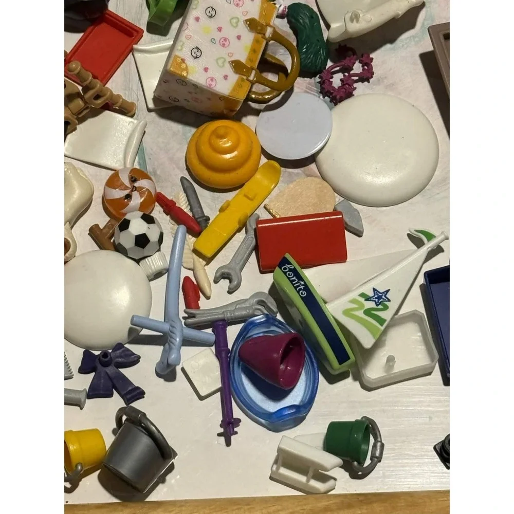 Vintage Playmobil Mixed Lot Figures Accessories Beach Boat Summer Fun Geobra